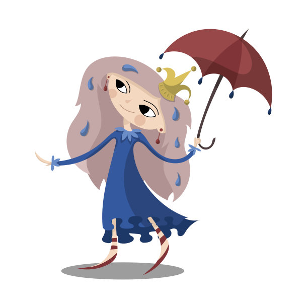 孤立的卡通人物在白色。图片下载