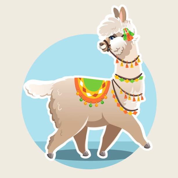 插图与骆驼和仙人掌植物。矢量无缝模式粉红色的背景。羊驼贺卡。图片下载