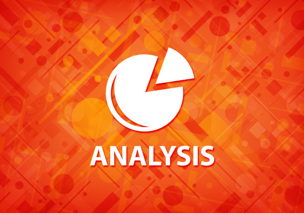 分析(图形图标)橙色背景图片下载