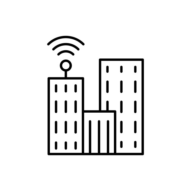 通讯，电视，建筑图标-向量。人工智能图片下载