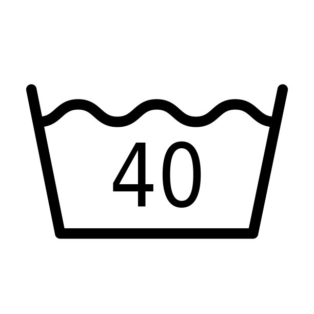 洗涤温度40度符号图片下载
