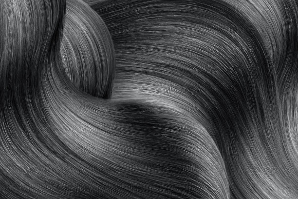 黑色闪亮的头发作为背景图片下载