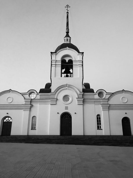 新西伯利亚地区的俄罗斯教堂图片下载