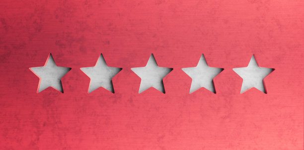 五星红色混凝土背景3d渲染图片下载