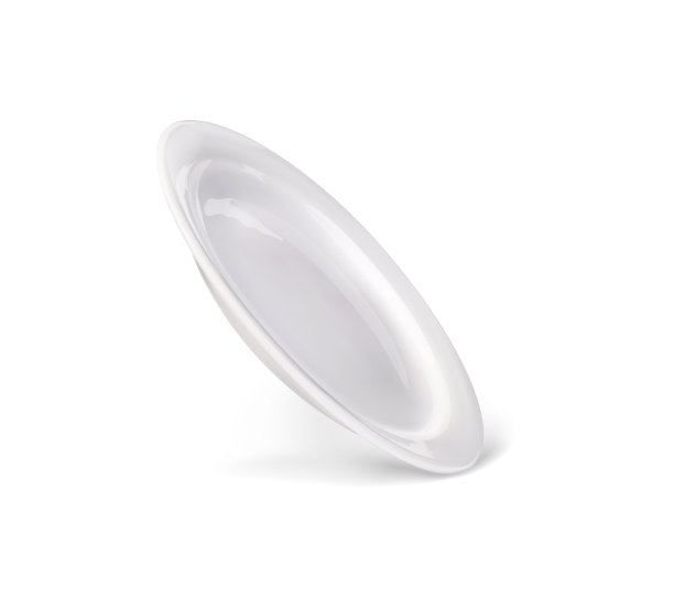 白色背景上的白色盘子的矢量插图图片下载