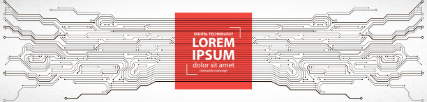 电路板抽象技术。通信的概念。图片下载