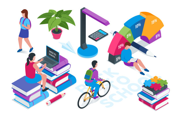 回到学校3d横幅02图片下载