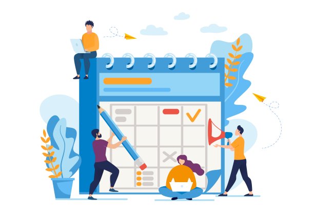 每日业务计划单位。图片下载