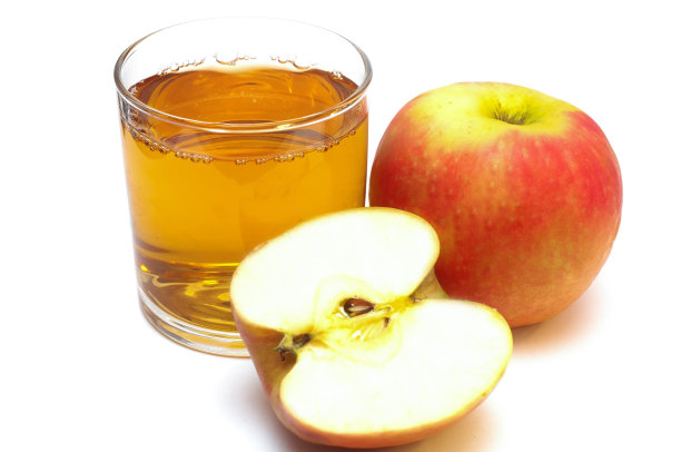 苹果汁和水果孤立在白色图片下载