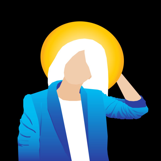 抽象的女孩模式。图片下载