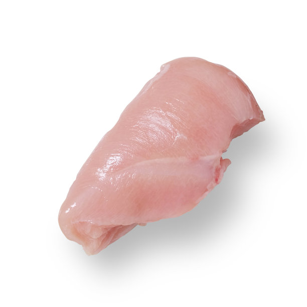 生鸡胸肉从上面分离出来，呈白色图片下载