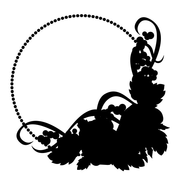 黑色框架为您的文字与花卉组成或花束与鲜花和丝带图片下载