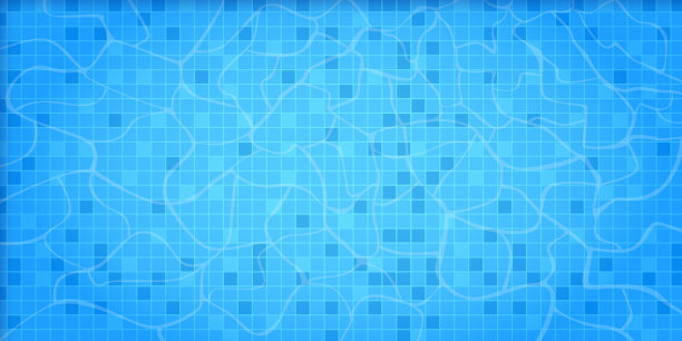 背景与水面在水池。水面纹理。顶视图。图片下载