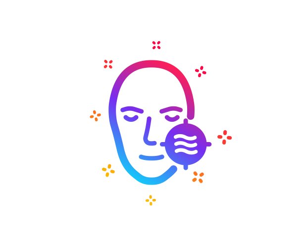 问题脸皮肤图标。需要面部护理的标志。向量图片下载