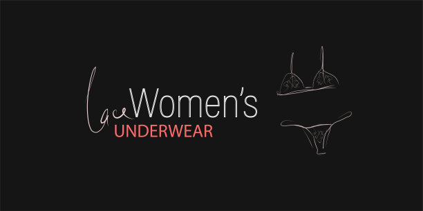 女人的蕾丝内衣。手绘插图图片下载