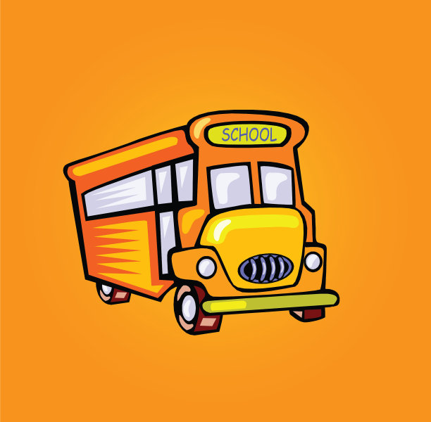 校车矢量设计-插图图片下载