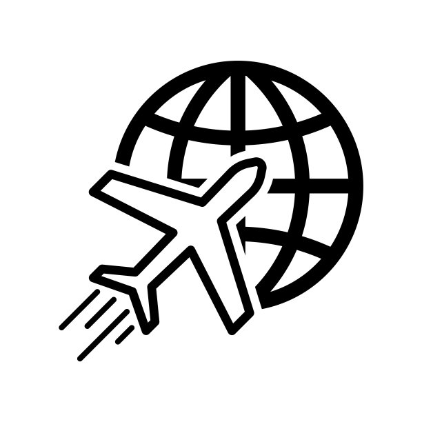 飞机世界图标扁平矢量图设计图片下载