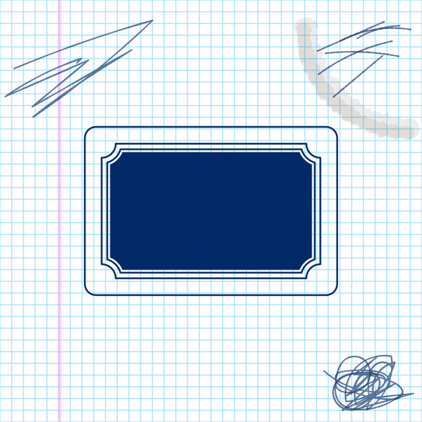 门垫线草图图标孤立的白色背景。欢迎的迹象。矢量图图片下载