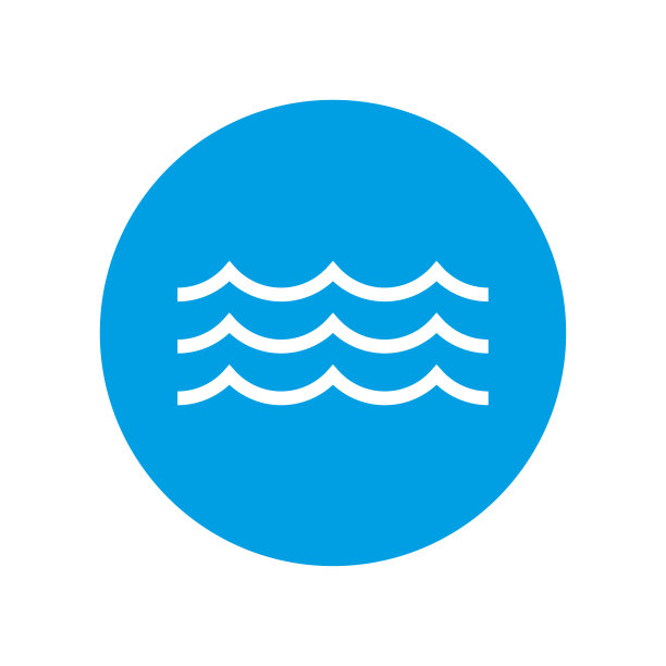 波浪图标和水的标志。矢量插图。图片下载