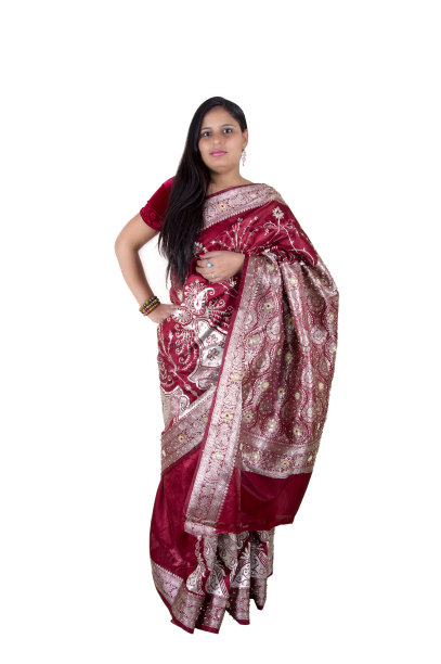 漂亮的女人肖像孤立在白色的背景图片下载