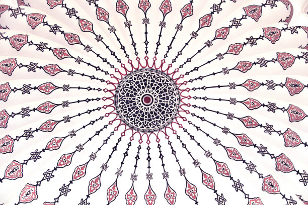 土耳其伊斯坦布尔苏莱曼陵墓圆顶画图片下载