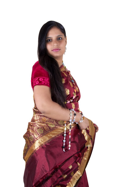 漂亮的女人肖像孤立在白色的背景图片下载