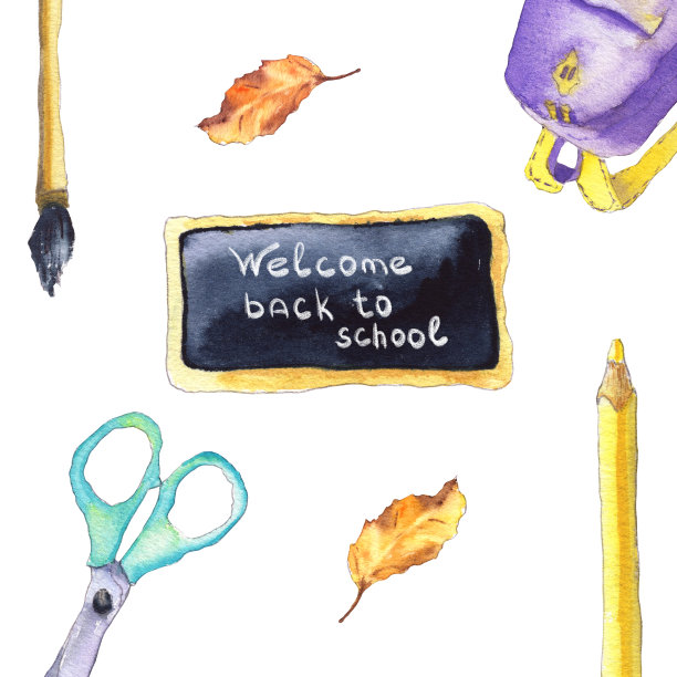 回到学校素材图片