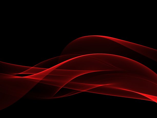 抽象亮色红波设计元素图片下载