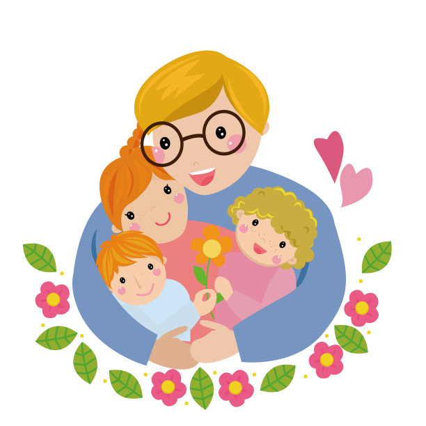 有两个孩子的幸福家庭图片下载