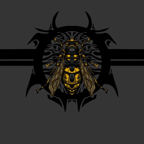 黄蜂标志设计图片下载