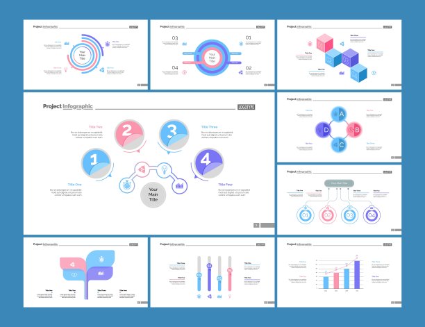 规划过程，条形图和流程图图片下载