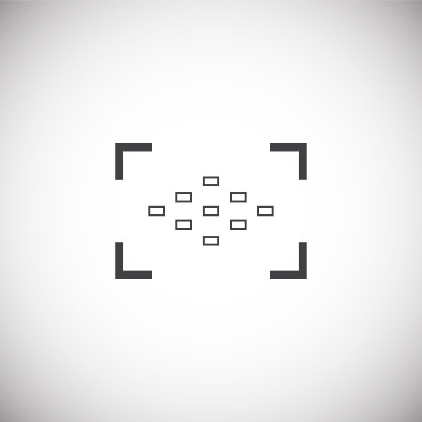 取景器图标在背景图形和网页设计。简单的说明。网站按钮或手机应用的互联网概念符号。图片下载