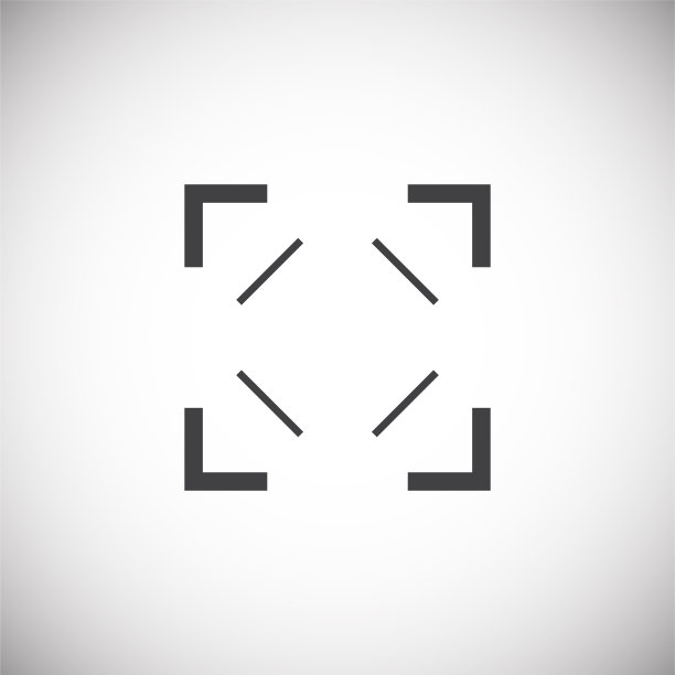 取景器图标在背景图形和网页设计。简单的说明。网站按钮或手机应用的互联网概念符号。图片下载