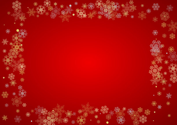 圣诞和新年的雪花图片下载