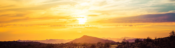 远山上的日落图片下载