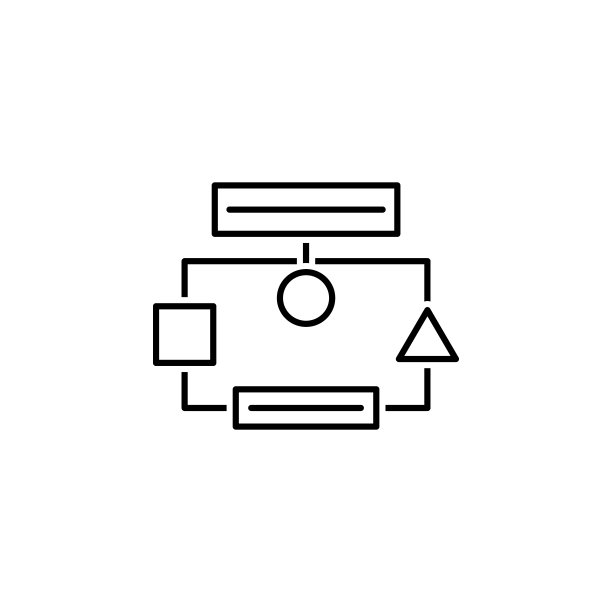企业SEO图表线性图标：团队合作理念，适用于网页、Logo、移动应用、UI、UX图片下载