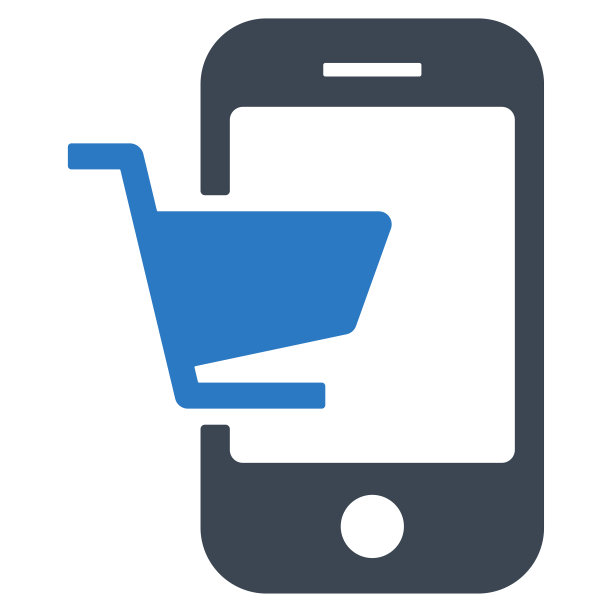 网上购物平面矢量图标图片下载