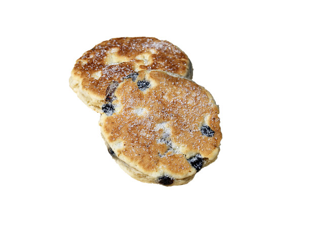 两个威尔士蛋糕孤立在白色。图片下载