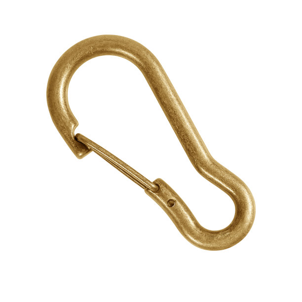 黄铜锁隔离在白色背景图片下载