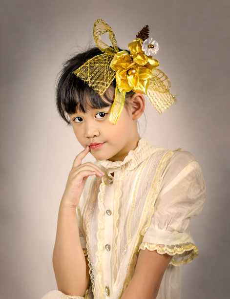 亚洲小女孩的肖像图片下载