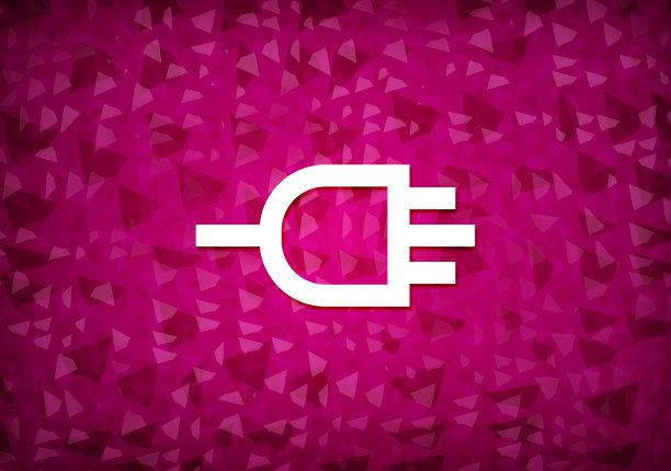 连接图标粉色背景图片下载