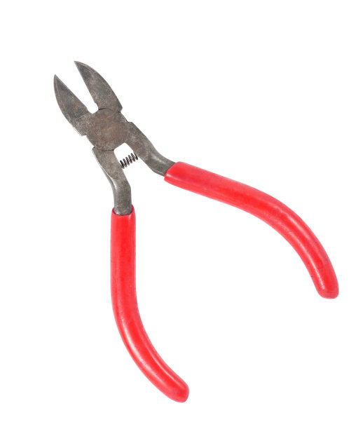 旧钳子孤立在白色背景上图片下载