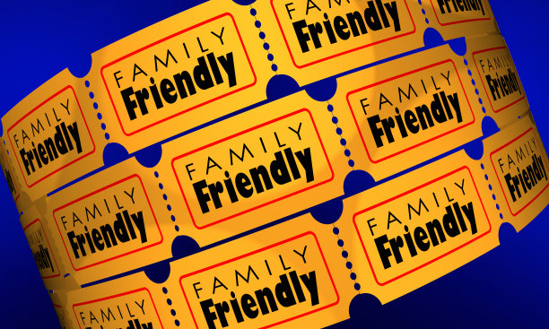 家庭友好电影电影娱乐门票3d插图图片下载