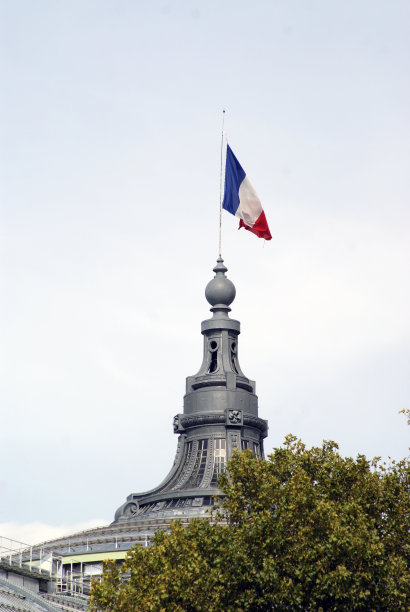 法国国旗挥舞。图片下载