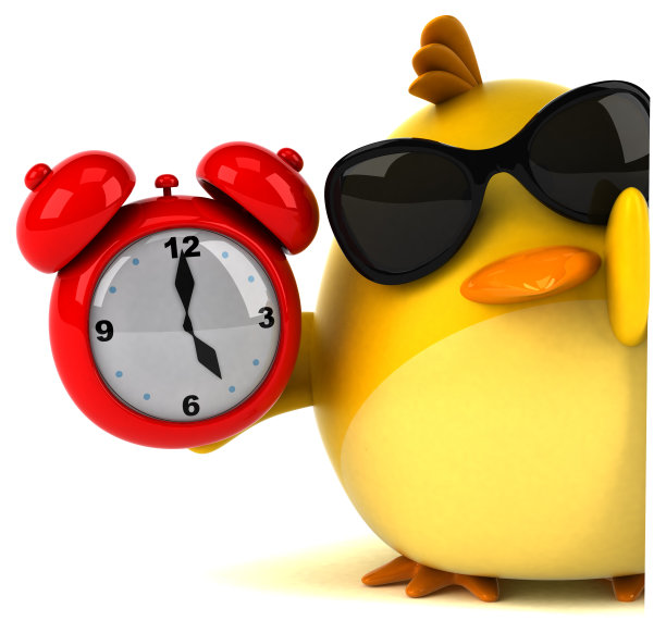 黄色的鸟- 3D插图图片下载