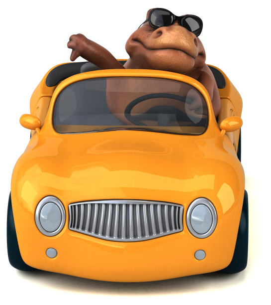 有趣的Trex - 3D插图图片下载