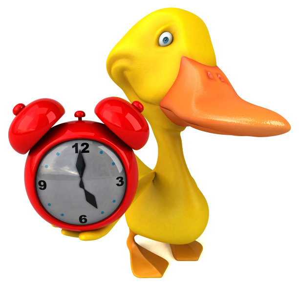 有趣的鸭子- 3D插图图片下载