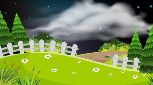 一个简单的公园夜景图片下载