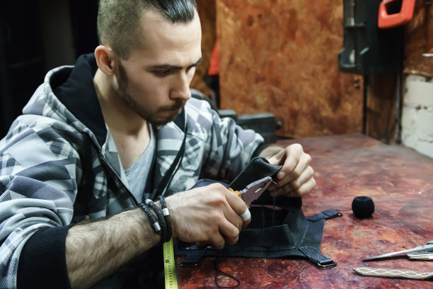 鞣革缝纫皮革项目图片下载