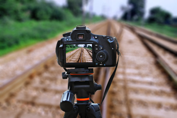 铁路轨道透视视图图片下载